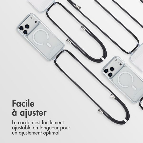 imoshion Coque MagSafe avec cordon amovible Apple iPhone 17 Pro Max - Transparent