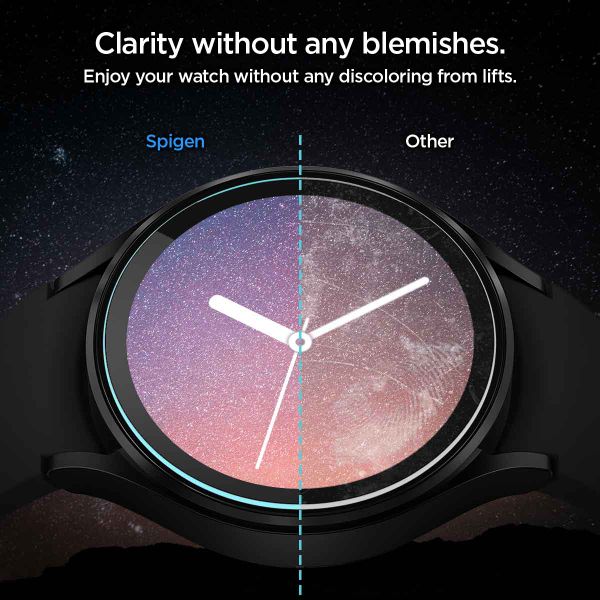 Spigen Protection d'écran EZ FIT Glas.tR avec applicateur Samsung Galaxy Watch 5 Pro - 45 mm - Transparent