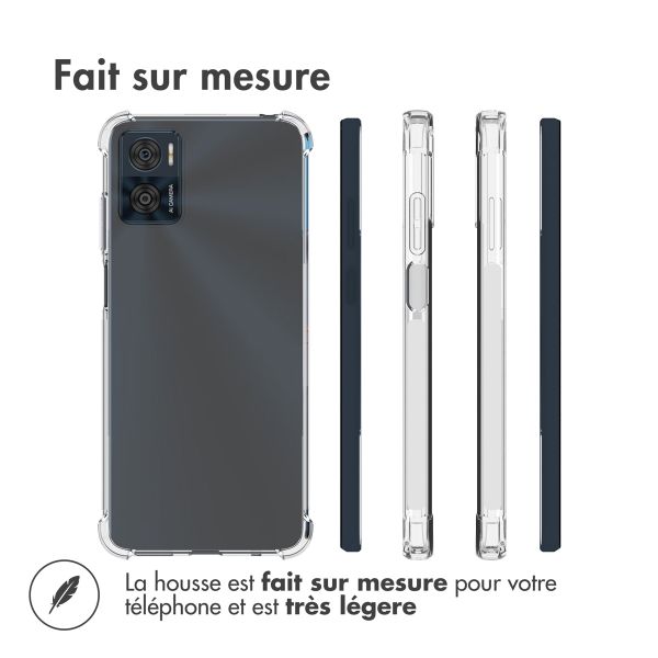 Accezz Coque Clear Motorola Moto E22 - Transparent