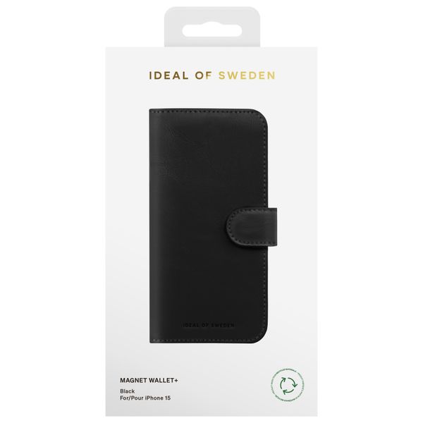 iDeal of Sweden Magnet Wallet+ Étui portefeuille Apple iPhone 15 - Black