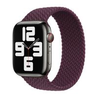 Apple Bracelet Solo tressé Apple Watch | 44/45/46/49 mm - Taille 6 - Dark Cherry