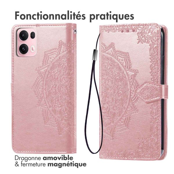 imoshion Etui de télephone Mandala Oppo Reno 13 Pro - Rose Doré