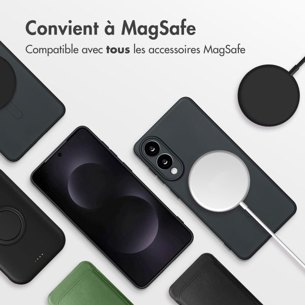 imoshion Coque Couleur avec MagSafe Samsung Galaxy S25 Edge - Noir