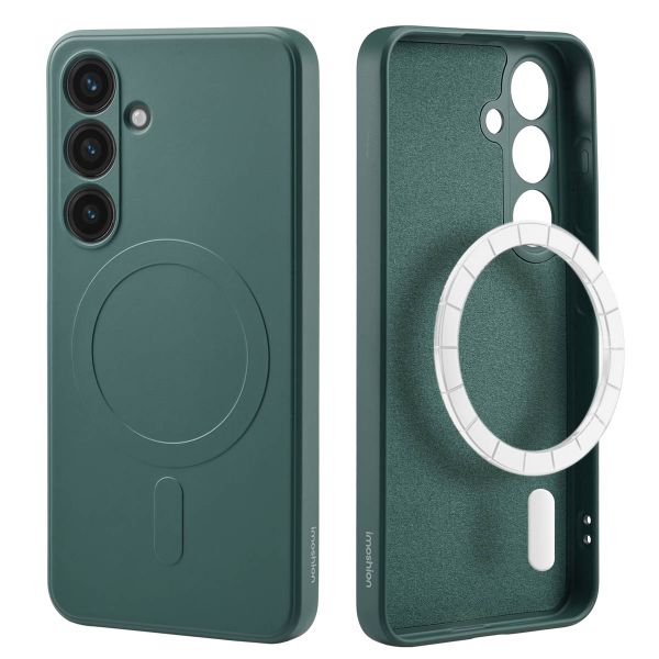 imoshion Coque Couleur avec MagSafe Samsung Galaxy S24 - Vert foncé