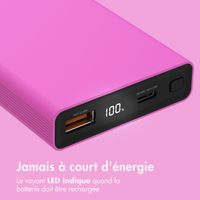 imoshion Ultra Series Batterie externe 10.000 mAh - Rose Vif