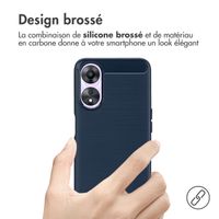 imoshion Coque Brushed Oppo A78 (4G) - Bleu foncé