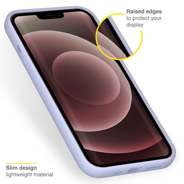 Accezz Coque Liquid Silicone Apple iPhone 13 Pro Max - Violet