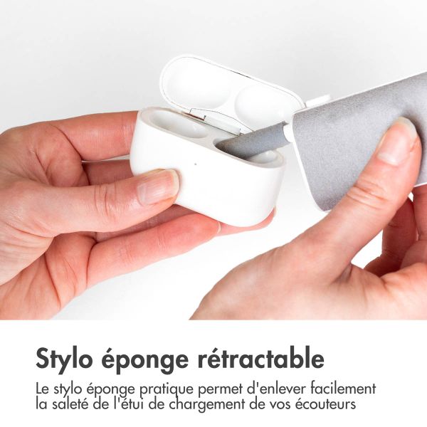 imoshion 5 en 1 Kit de Nettoyage Apple AirPods - Outil de nettoyage pour Apple AirPods, smartphones et écouteurs
