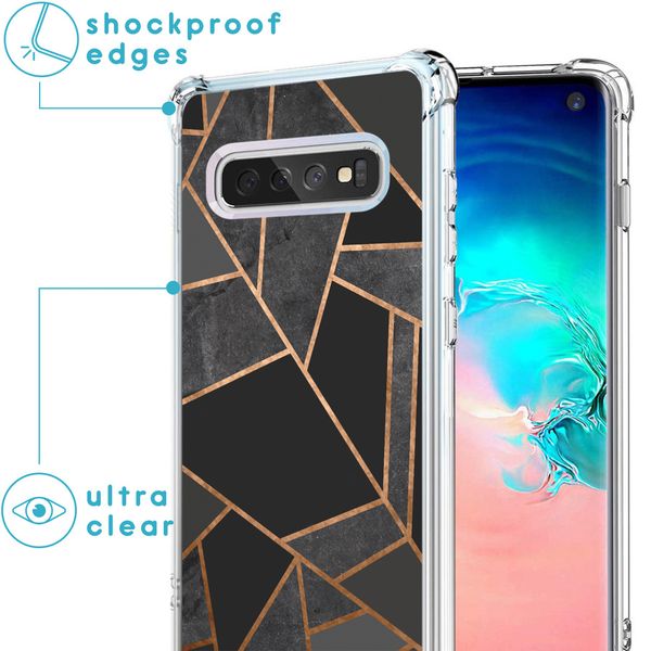 imoshion Coque Design avec cordon Samsung Galaxy S10 - Black Graphic