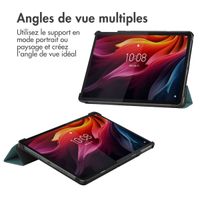 imoshion Coque tablette Trifold Lenovo Tab K11 Plus - Vert foncé