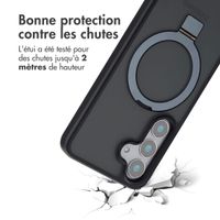 Accezz Coque Ring Stand avec MagSafe Samsung Galaxy S25 - Noir