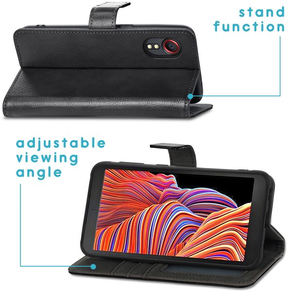 imoshion Étui de télephone portefeuille Samsung Galaxy Xcover 5 - Noir