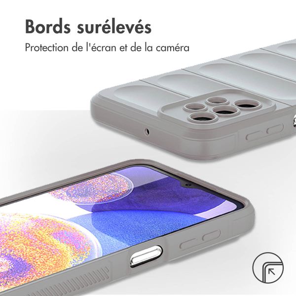 imoshion Coque arrière EasyGrip Samsung Galaxy A23 (5G) - Gris