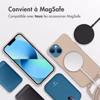 imoshion Coque arrière Color avec cordon amovible et MagSafe Apple iPhone 13 - Nude
