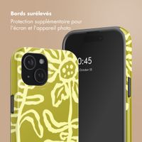 Selencia Coque arrière Vivid Apple iPhone 15 - Chalky Bloom