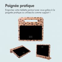 imoshion Coque arrière Kidsproof Design avec poignée Samsung Galaxy Tab A11 Plus / A9 Plus - Motif panthère