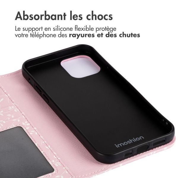 imoshion Étui de télephone portefeuille Design Apple iPhone 11 - Pink Bazaar Flowers