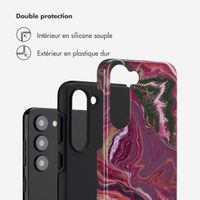 Selencia Coque arrière Vivid Samsung Galaxy S23 - Marble Purple