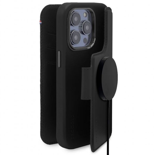 Decoded Portefeuille détachable 2 en 1 en cuir Apple iPhone 14 Pro Max - Noir