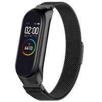 imoshion Bracelet magnétique milanais Xiaomi Mi Band 3 / 4 - Noir