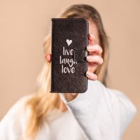 imoshion Coque silicone design iPhone 12 (Pro) - Live Laugh Love