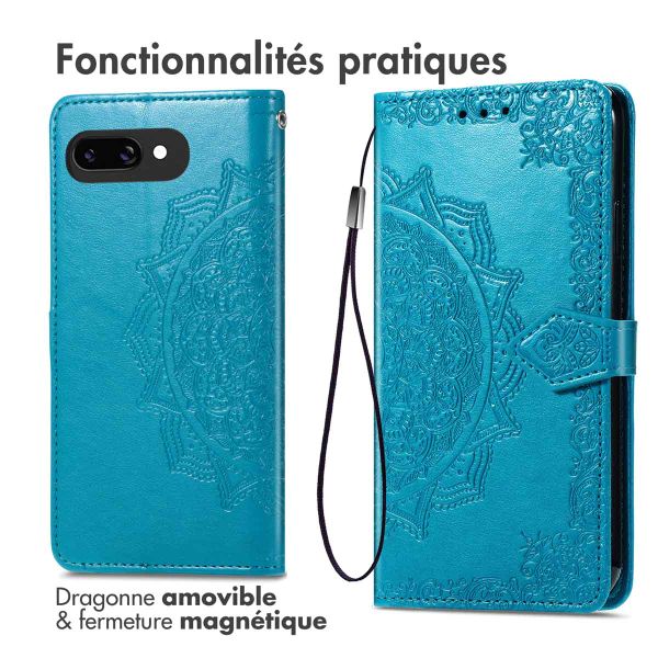 imoshion Etui de télephone Mandala Google Pixel 9A - Turquoise