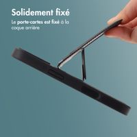 imoshion Coque arrière avec porte-cartes et support Apple iPhone 16 - Noir