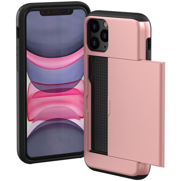 imoshion Coque arrière avec porte-cartes iPhone 11 Pro - Rose Dorée