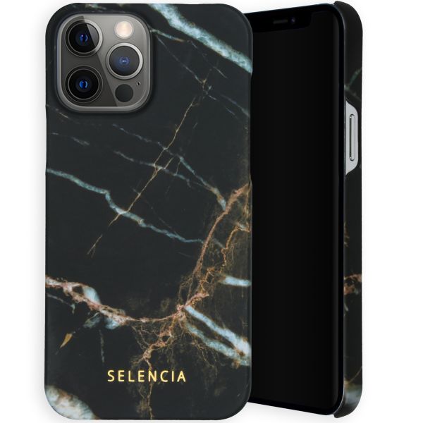 Selencia Coque Maya Fashion iPhone 13 Pro Max - Marble Black