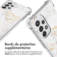 imoshion Coque Design avec cordon Samsung Galaxy A33 - White Marble