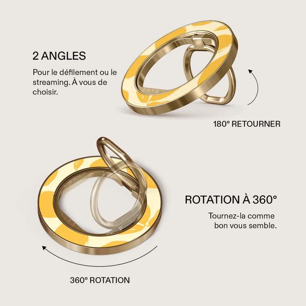 Burga Ringholder MagSafe Gold - Bague téléphone - Lemon Tart