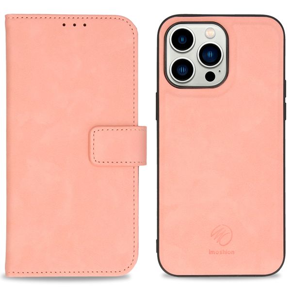 imoshion Etui de téléphone de type portefeuille de luxe 2-en-1 amovible iPhone 14 Pro Max - Rose