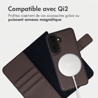 imoshion Étui portefeuille luxe 2-en-1 amovible Samsung Galaxy A37 (5G) - Marron