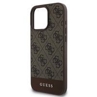 Guess Coque arrière Bottom Stripe 4G iPhone 16 Pro Max - Brun