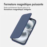 imoshion Bookcase transparente avec MagSafe Apple iPhone 16 - Bleu