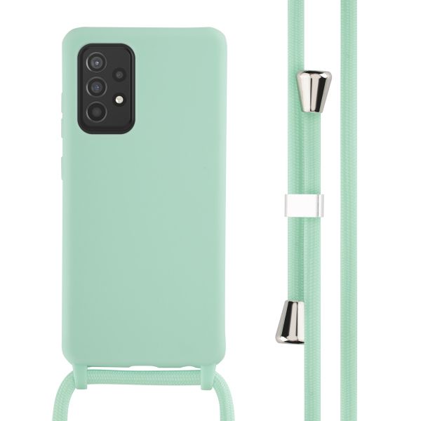 imoshion Coque en silicone avec cordon Samsung Galaxy A52(s) (5G/4G) - Vert menthe