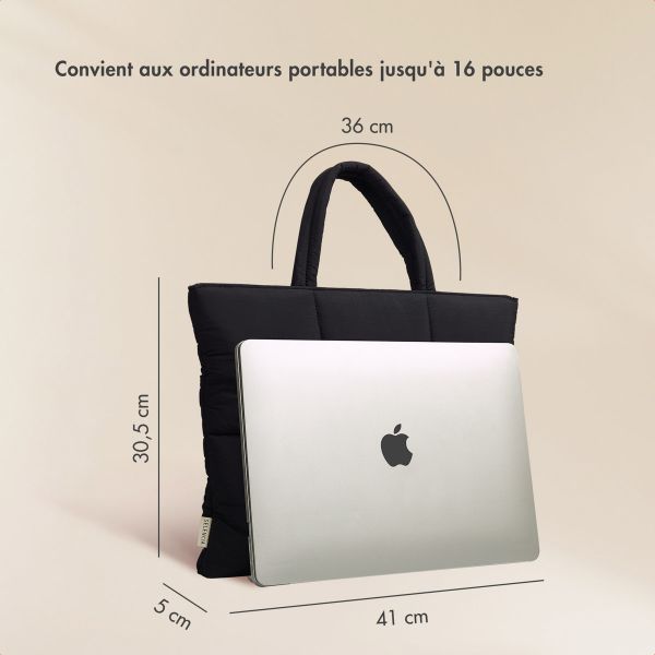 Selencia Sac ordinateur portables Vaya Puffy 16 pouces - Midnight Black