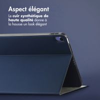 Accezz Coque tablette Classic Apple iPad 11 (2025) 11 pouces A16 / iPad 10 (2022) 10.9 pouces - Bleu foncé