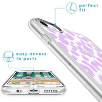 imoshion Coque Design iPhone SE (2022 / 2020) / 8 / 7 /6s - Léopard - Violet