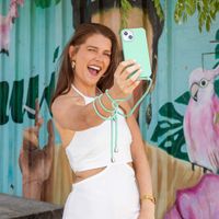 imoshion Coque en silicone avec cordon Samsung Galaxy A52(s) (5G/4G) - Vert menthe