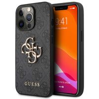 Guess Coque 4G Metal Logo Backcover Apple iPhone 13 Pro - Gris