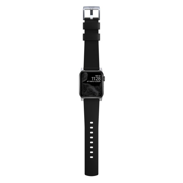 Nomad Bracelet Active Pro Apple Watch Series 1 t/m 11 / SE / Ultra (44/45/46/49 mm) - Black / Silver
