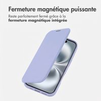 imoshion Bookcase transparente avec MagSafe Apple iPhone 16 - Lilas