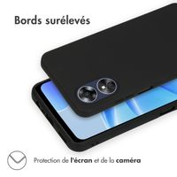 imoshion Coque Couleur Oppo A17 - Noir