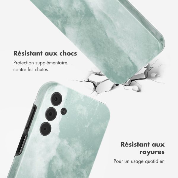 Selencia Coque arrière Vivid Samsung Galaxy A15 (5G) - Marble Grayed Jade