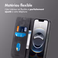 imoshion Étui de téléphone portefeuille Slim Apple iPhone 16e - Noir