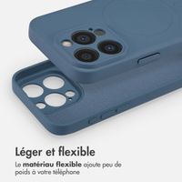 imoshion Coque Couleur avec MagSafe iPhone 15 Pro - Bleu foncé