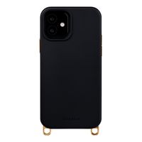 Selencia Coque arrière Rivièra avec MagSafe avec crochets amovibles iPhone 12 / 12 Pro - Velvet Black