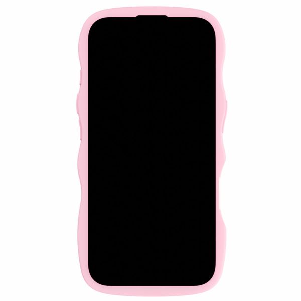 Holdit Coque Wavy iPhone 16 - Pink / Transparent