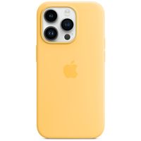 Apple Coque en silicone MagSafe Apple iPhone 14 Pro - Sunglow